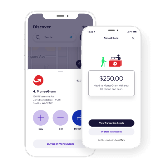 MoneyGram App on Smartphone