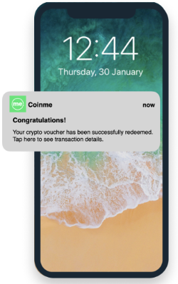 Coinme notifications