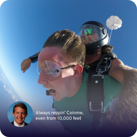 Coinster skydiving