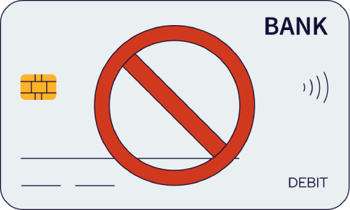 No debit card required illustration