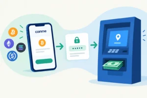 Sell crypto in an app